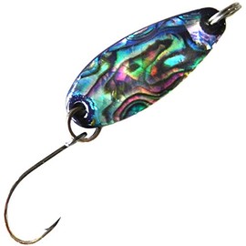 Paladin Trout Spoon Pearlescent Trout Spoon, Weight: 1.6 g, Colour: Mother-of-Pearl Dark / Black