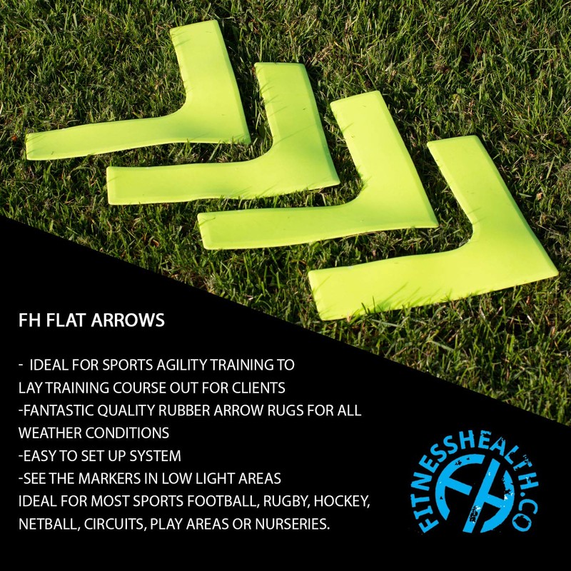 Fitness Health FH Flat Rubber Flexible Corner Marker 4 Pcs