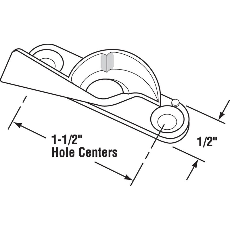 Prime-Line F 2644 Sliding Window Sash Lock, 1-1/2 In. Hole