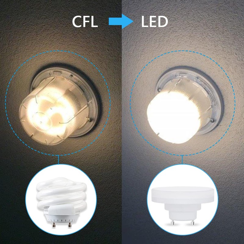 DAILY HIOO GU24 LED Light Bulb, Ultra Mini Squat GU24