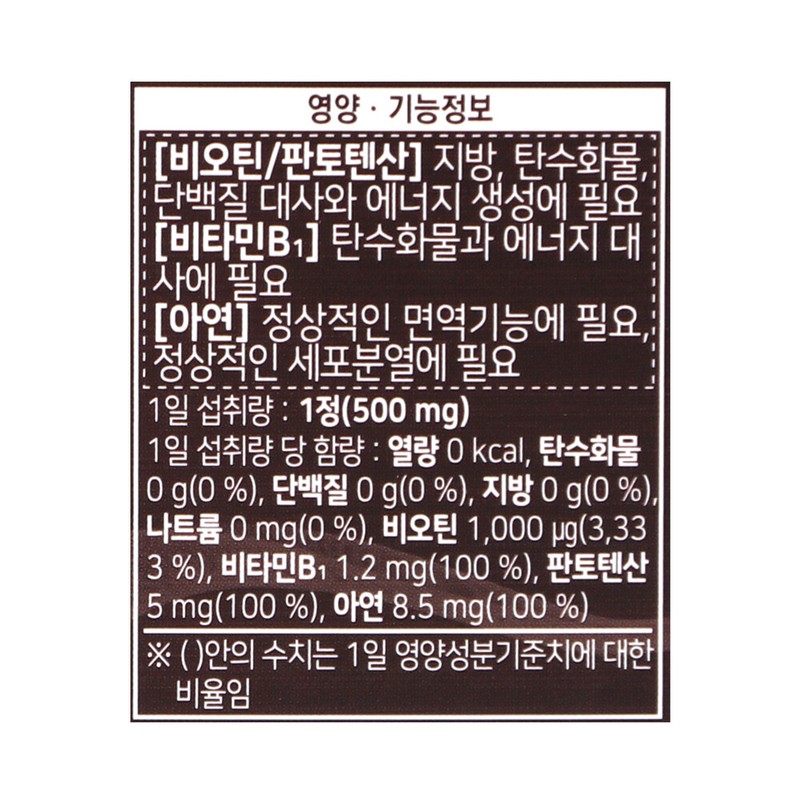 Chong Kun Dang Benviti Biotin 90 tablets / 6 months