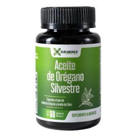Aceite De Organo Silvestre  Con Aceite de Oliva 100 Natural  60 Cpsulas  Dura 30 Das  Defensas, Digestivo  Disminuye inflamacin e hinchazn abdominal  