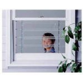 Knape & Vogt Mfg 1133 Window Security Guard, Adjustable, 3-Bar - Quantity 1