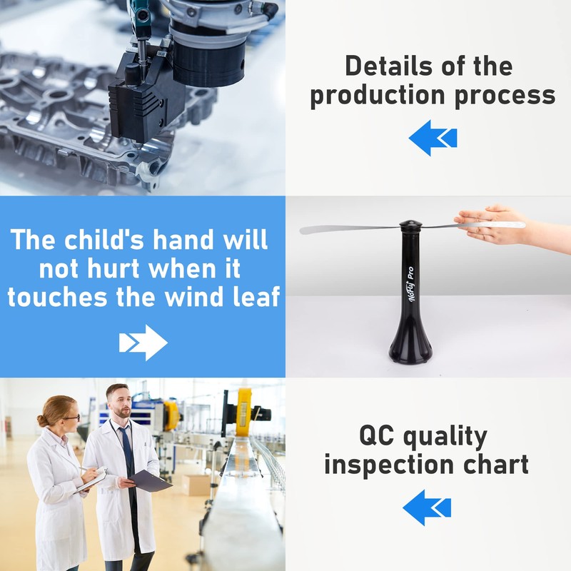 Fly Fans for Tables, Outdoor Fly Repellent Fna (White, 4