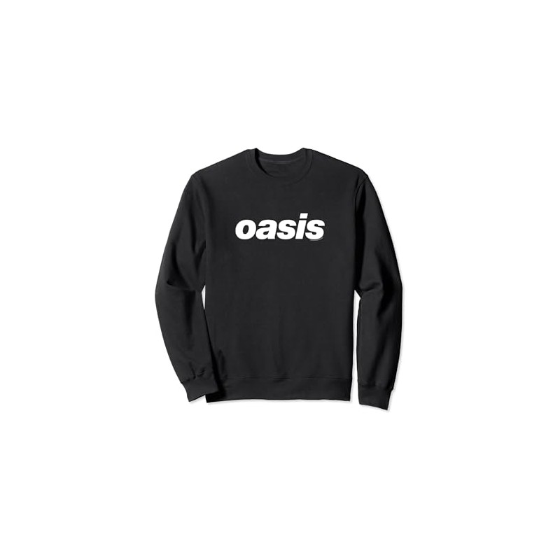 Oasis – White Logo On Black Sweatshirt