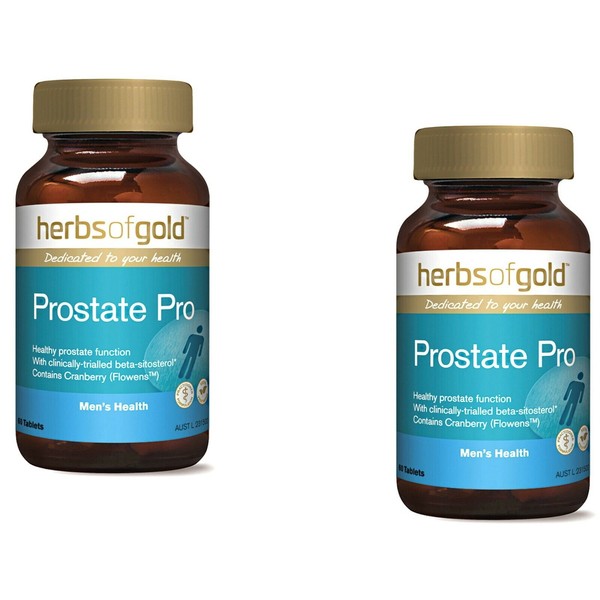 2 x 60 tabs HERBS OF GOLD Prostate Pro 120 tablets  (with cranberry flowens )