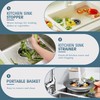 Kitchen Sink Drain Strainer 3 in 1, 304 Stainless Steel