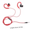 LABRIMP 1pair Wired Headphone Mic Earhook Headphones for Sports Earbuds