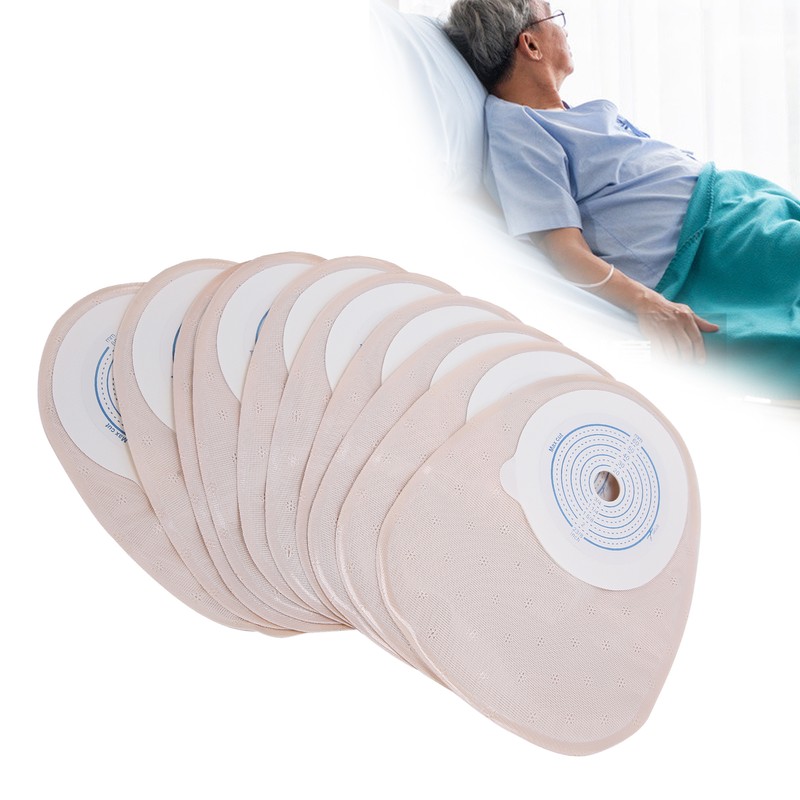 10pcs OnePiece Disposable Colostomy Bags Ostomy Ileostomy Stoma Ostomy Supplies