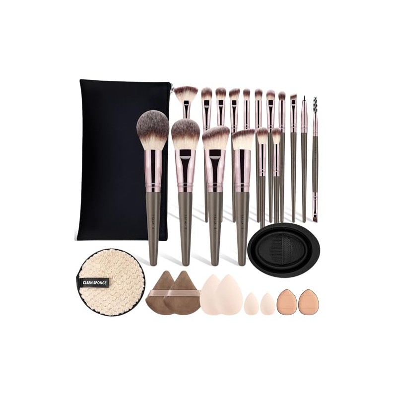 MAANGE Brochas para Maquillaje 28 Piezas con Bolsa Set de