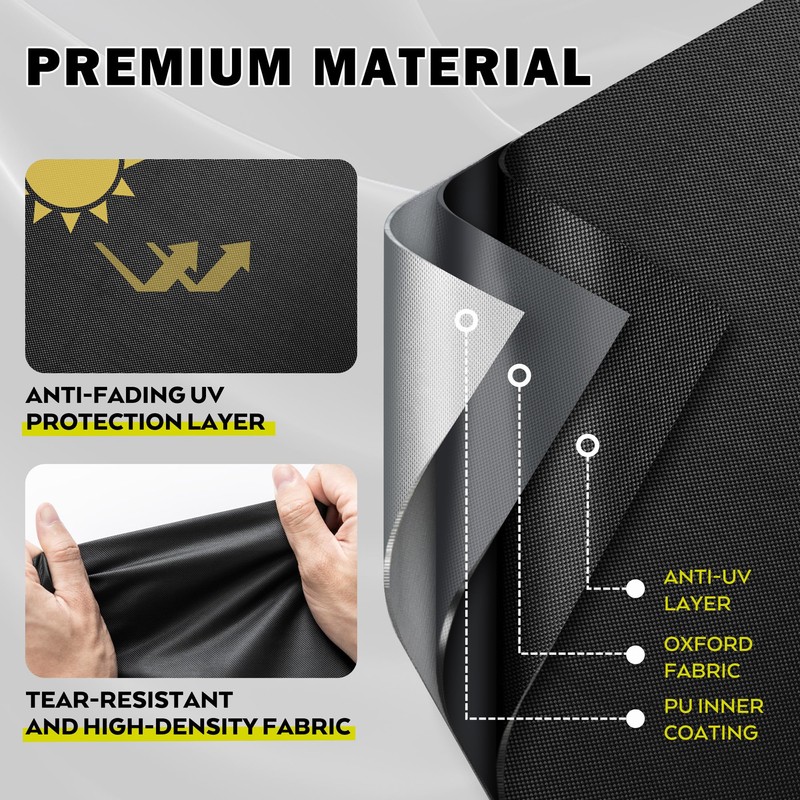 Starcrew Griddle Cover for Royal Gourmet GB8001B 8-Burner Gas Grill,