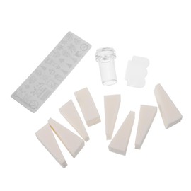 Healvian 1 Set Creative Nail Art Templates Unique Nail Stamping Plates Manicure Tools