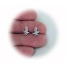 New Sterling Silver 11mm Eagle with Hypo-Allergenic Post Stud Earrings