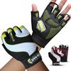 Farabi Weight Lifting Fitness Gym Gloves Powerlifting Training Pair (Green,