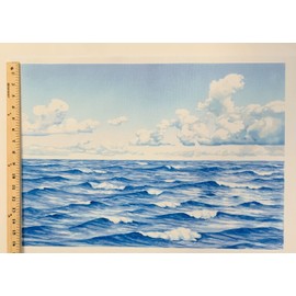 Water & Sky Flannel Board Cover & Shoreline Cave City& Desert Overlays Scripture Stories Bible Felt- Precut Small Makes 15x23 Size Felt Board