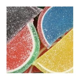 Bayside Candy Old Fashioned Gourmet Assorted Fruit Slices - Jelly slices Candy (Large Assorted Fruit Slice, 1LB)