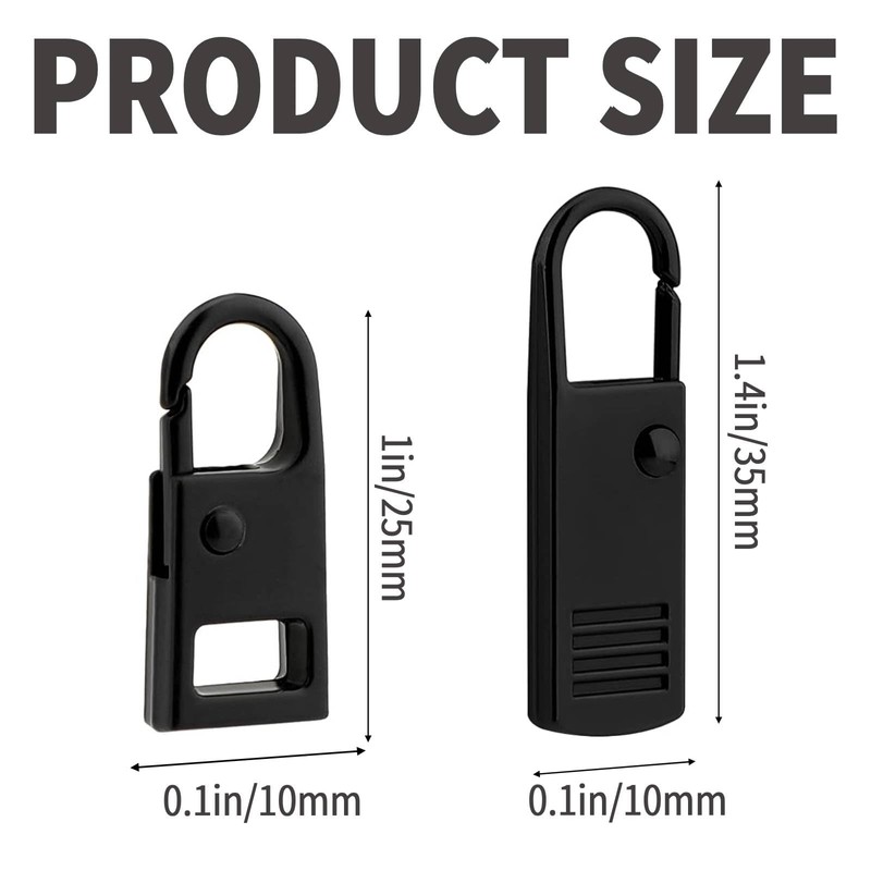 Zipper Pull Replacement,8 Pcs Detachable Zipper Pull for Backpacks, Purses,