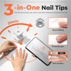 Modelones Nail Tips, 120 Pieces, Full Cover Nail Tips Set,