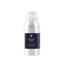 Mystic Moments | Menthol Liquid Essential Oil 1Kg - Pure & Natural Oil for Diffusers, Aromatherapy & Massage Blends Vegan GMO Free