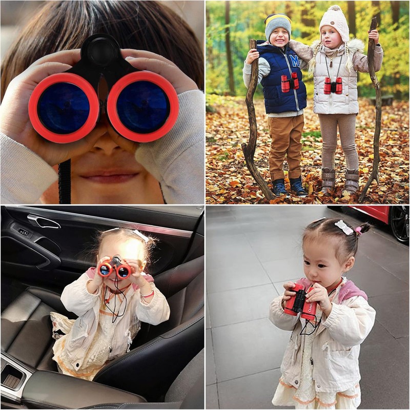 JIAQCN Binoculares para Niños, Binoculares, Muy Adecuado para Observar Aves,