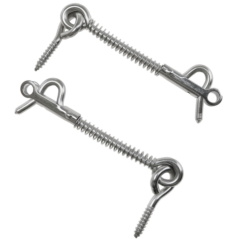 sunnates 2 PCS Stainless Steel Spring Hook and Eye Safety