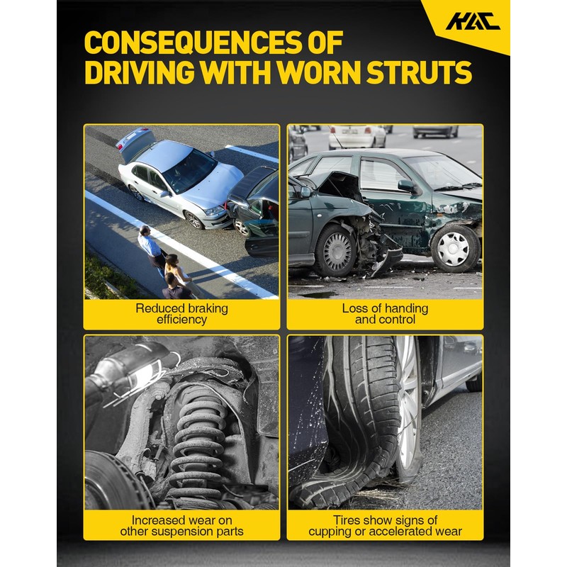 Front Complete Struts Shock Absorber fits for Camry 2012-2017 Struts