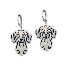 Ginger Lyne Collection Dachshund Dog Drop Dangle Earrings for Women Sterling Silver Cute Puppy Pet Jewelry