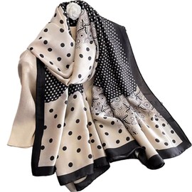 [Yulyu] Scarf, Women's, Large Scarf, Thin Scarf, Sunscreen Shawl, Seaside, Stylish, Elegant, Cooling Protection, Spring, Summer, Autumn, Winter, Travel, Commute, Birthday Gift, a02