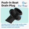 Sxkxm PP-118-DP Boat Drain Plug, Replacement for T-H Marine F/1-1/8