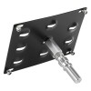 GEARZAAR Bumper Tow Hook License Plate Mount Bracket Holder For