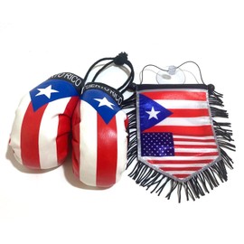 Puerto Rico flags Boxing Gloves Puerto Rican flag hanging rearview mirror home & auto Decoration Car accessories Boricua PR flag