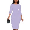 Womens 2024 Summer Dress Elegant Bodycon Boho Wedding Guest 3/4