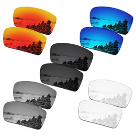 SmartVLT Set of 5 Men's Replacement Lenses for Oakley Crankshaft OO9239 Sunglass Combo Pack S01