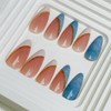 Nailsculpt Press On Nails - Almond Pastel Blue and Peach