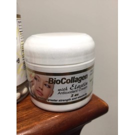 Set Bio Collagen Hydrolyzed Collagen softgels (1000 mg) & BioCollagen with Elastin Antioxidant Cream 2 oz (Promotes Healthy Skin Hair and Nails)