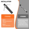 itayak 8.63'/12.3' Shallow Water Anchor Pole, Island Anchor with T-Handle,