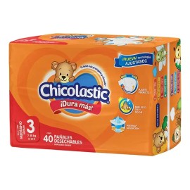 Pañales Chicolastic Etapa 3 Unisex 40 Piezas