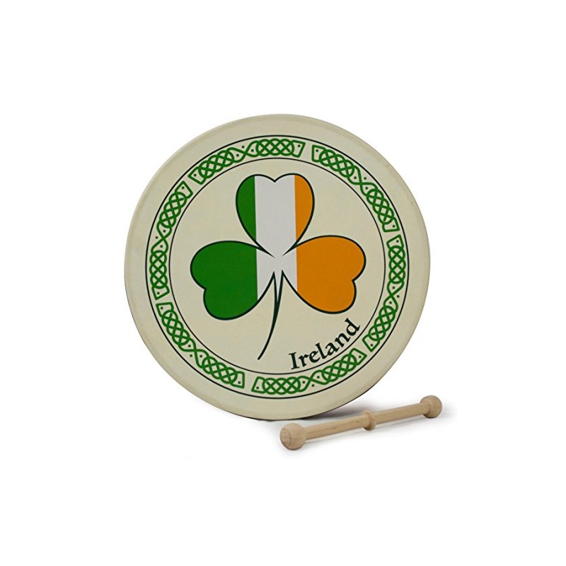 12" Shamrock Tricolour Bodhran