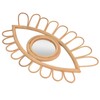 Rattan Eye Wall Mirror Hand Woven Innovative Art Dressing Makeup