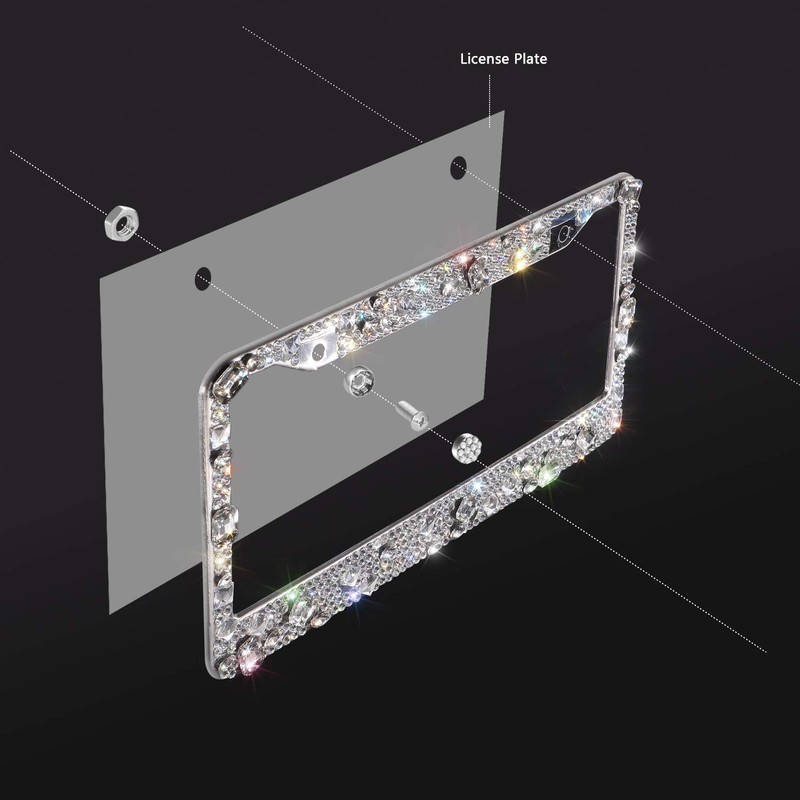 Carfond Luxury Handcrafted 14 Facets SS20 Premium Glass Crystal Diamond