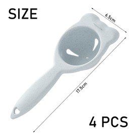 4 Egg separators, Egg Separator Tool, Egg yolks, Egg White Separator, Baking Egg White Filter, Kitchen Egg Extraction Tool, Kitchen Egg Yolk Separator