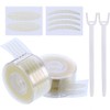 TecUnite 1200 Pieces Invisible Double Eyelid Tape Instant Lift Double