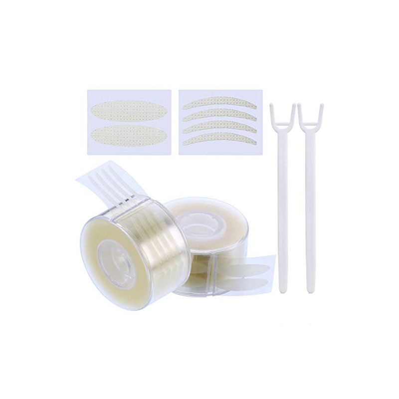 TecUnite 1200 Pieces Invisible Double Eyelid Tape Instant Lift Double
