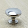 tooloflife 4 Pack Cabinet Knobs, Silver Round Cabinet Door Pull