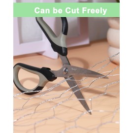 Garden Poultry Chicken Wire Netting - 16.5 '' × 590 '' Garden Fence Animal Barrier, Chicken Wire for Crafts, 1 inch Mesh Poultry Netting Fence, Pet/Rabbit/Chicken Wire Fencing