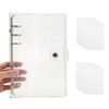 Seal Notebook, A6, Large, Clear, 6-Hole Binder | Includes 20