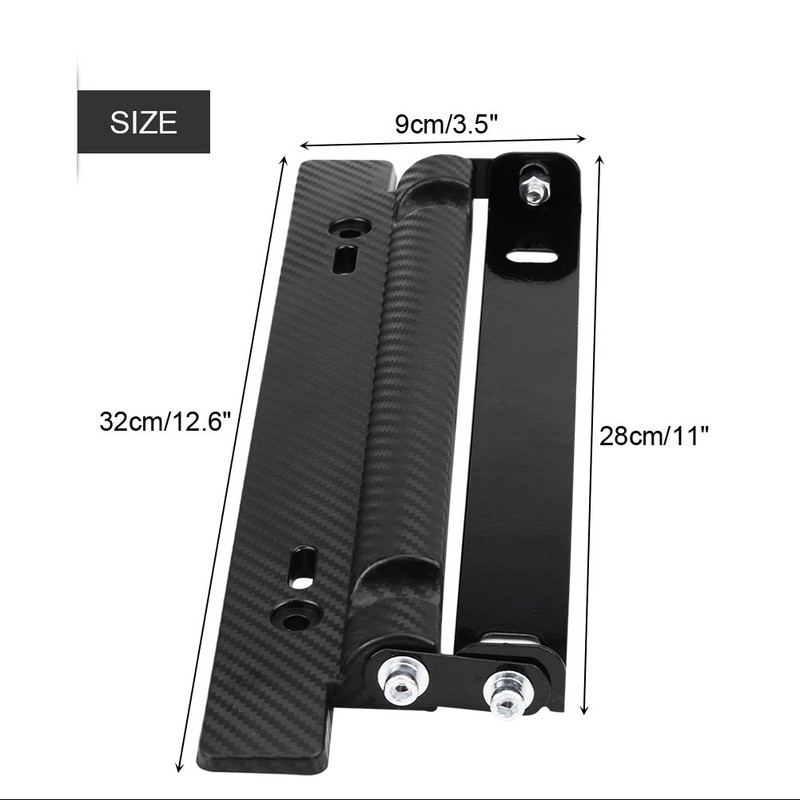 Qiilu Flip-Up License Plate Holder, License Plate Frame Holder Bracket