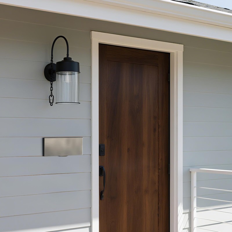 Metateel Through-The-Wall Drop Box with Rainproof Slots, 12.28''x6.4''x14.87'', Heavy Duty