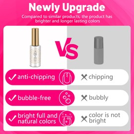 ABAC One-step Gel Nail Polish,1 Pcs 15ml Hot Pink Gel Polish Color Soak Off LED Nail Gel Polish Nail Art Valentine's Day Gift