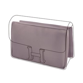 DGAZ Bag Pillow Shaper Insert for Luxury Handbags, Silky Pillow Shaper for Hermes Constance 19/New19/24/New24 Bags（C19,Konjac Purple）